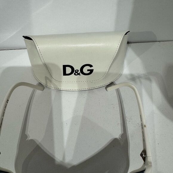 Dolce & Gabbana White Frame Sunglasses main image 4